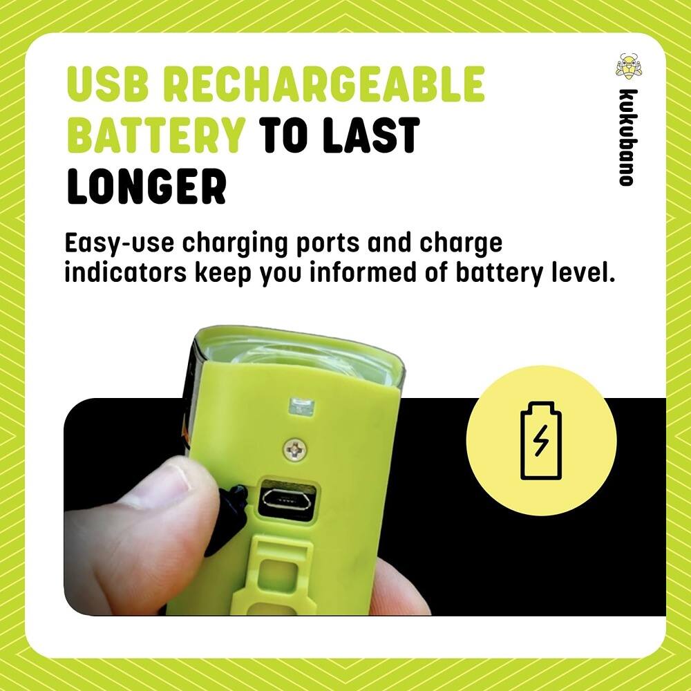 USB RECHARGEABLE BATTERY TO LAST LONGER

Easy-use charging ports and charge indicators keep you informed of battery level.