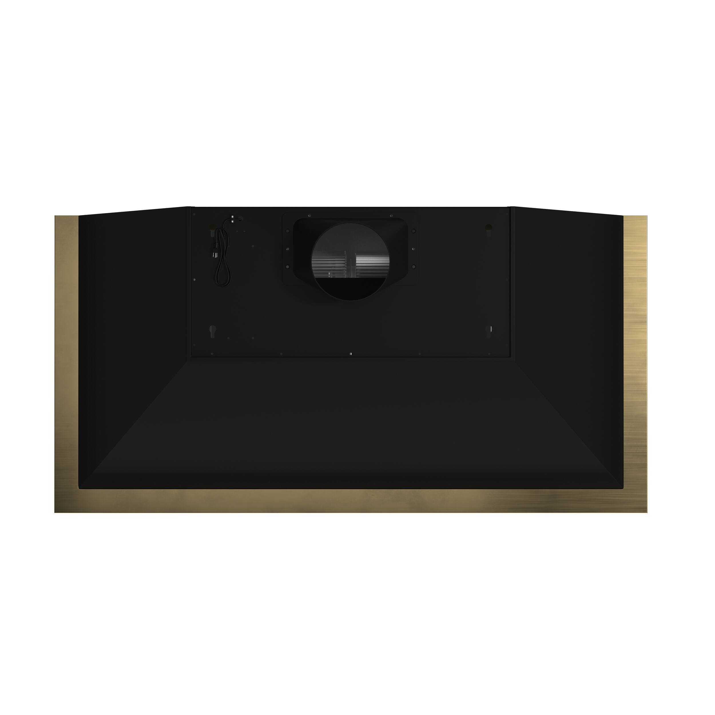 Alt View 1. Forno Appliances - Vittorio 48" Vented Range Hood - Black.