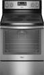 Whirlpool - 6.4 Cu. Ft. Self-Cleaning Freestanding Electric Convection Range - Stainless Steel - Larger Front