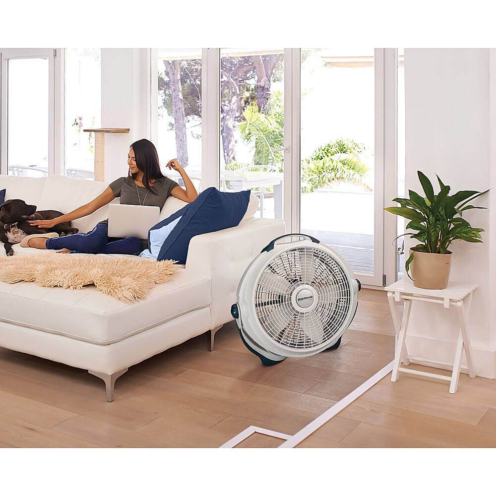 Alt View 11. Lasko - 20" Floor Fan - Gray.