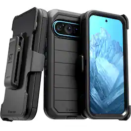 RomeTech - Defender Case for Google Pixel 9 Pro XL - Black