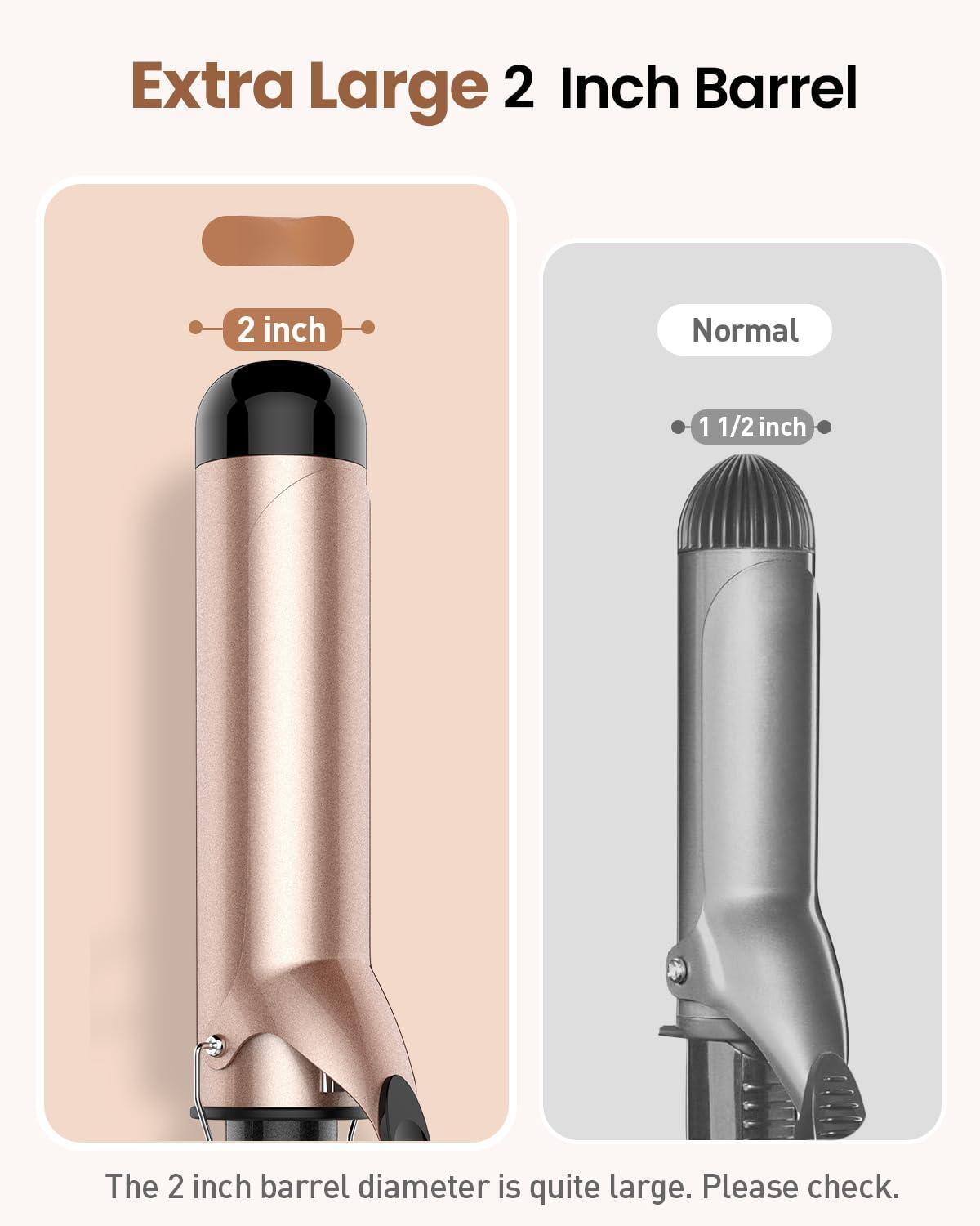 Extra Large 2 Inch Barrel

The 2 inch barrel diameter is quite large. Please check.