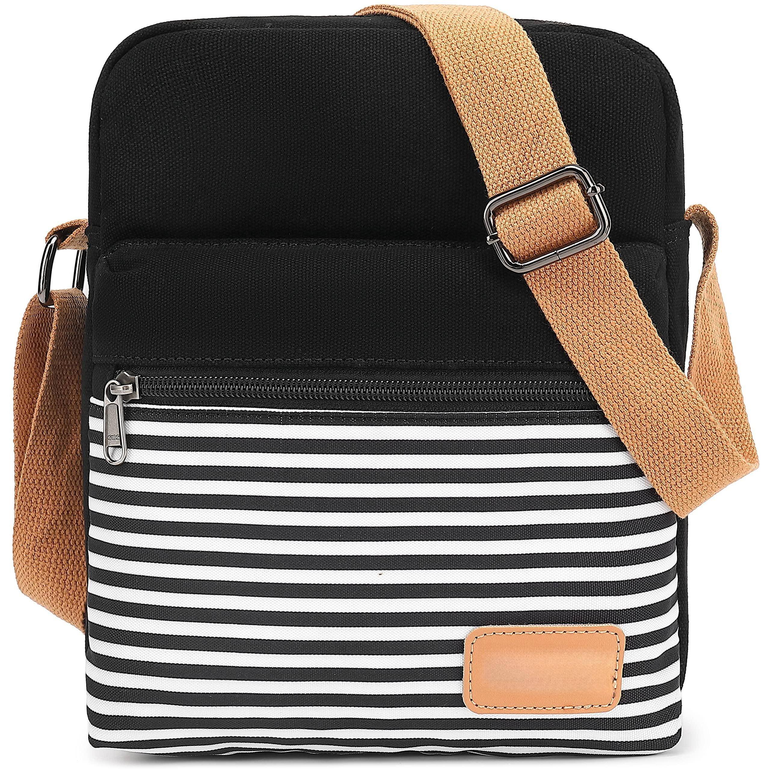 Front. Live At Space - Crossbody Purses For 2 Cross Body Bag Women Messenger Canvas Purse Set TheMessenger Bag is great for women andon the - Black Sd05.