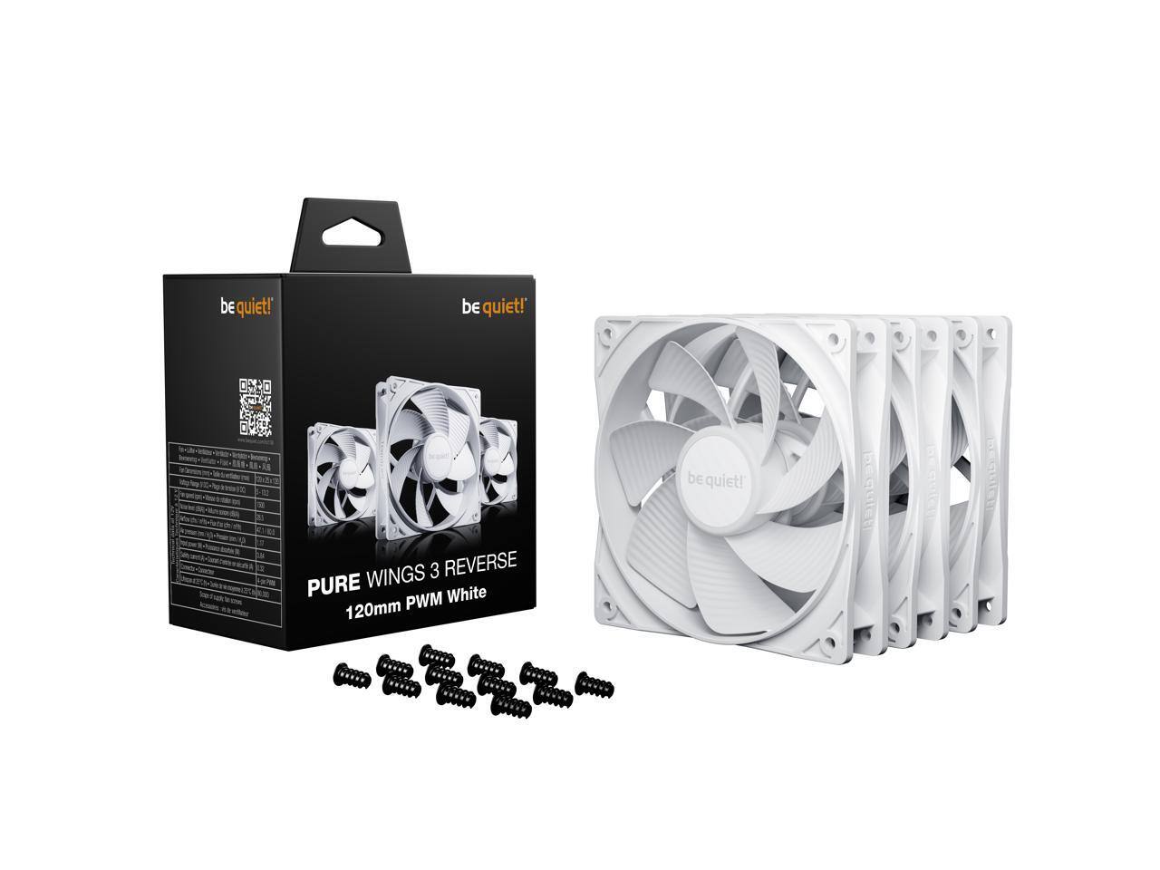 be quiet!  
PURE WINGS 3 REVERSE  
120mm PWM White