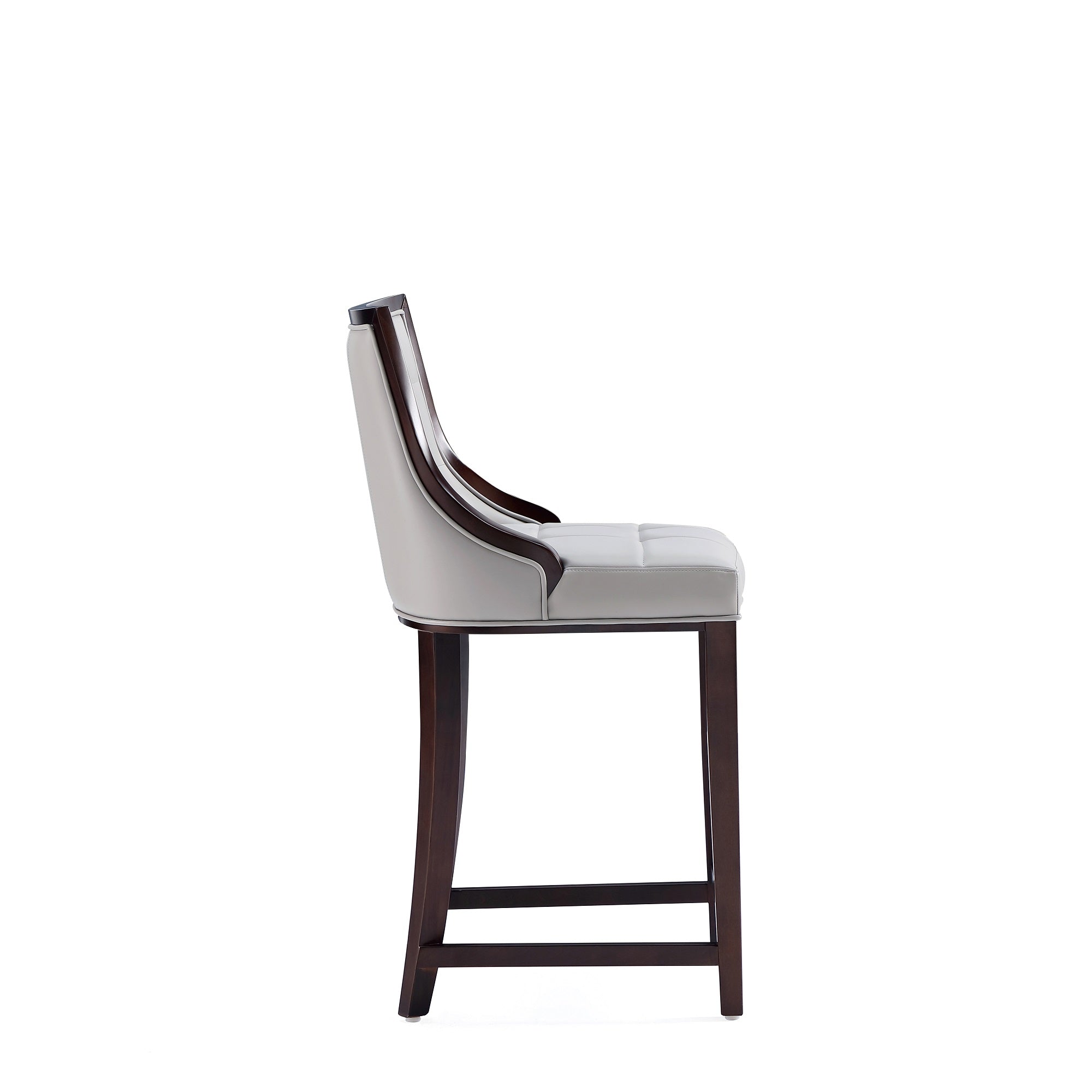 Manhattan Comfort Fifth Avenue Traditional Wood Upholstered Counter ...