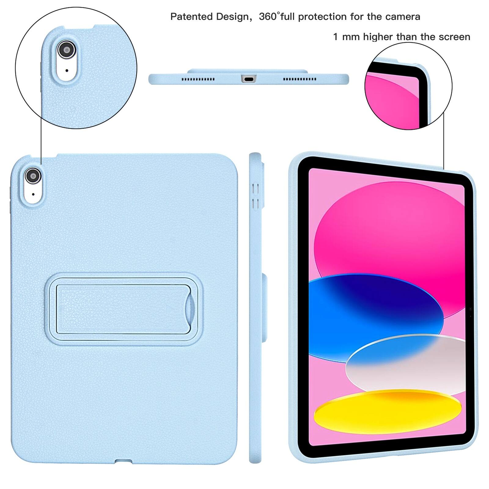 Patented Design, 360° full protection for the camera  
1 mm higher than the screen