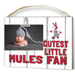 Jardine - Central Missouri Mules 8'' x 10'' Cutest Little Fan Weathered Team Logo Clip Photo Frame - White