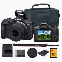 Canon - EOS R100 Mirrorless Camera with 18-45mm Lens Bundle