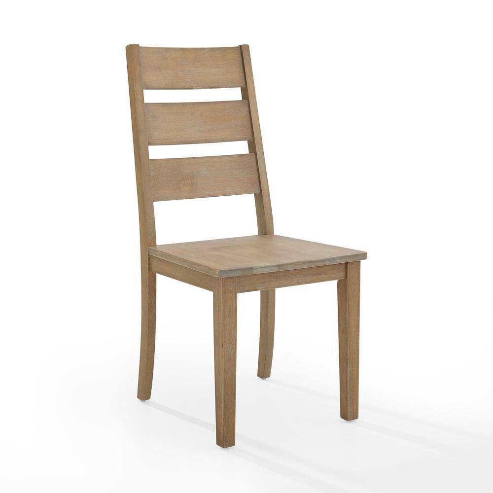 Alt View 3. Crosley Furniture - Joanna 4-Piece Ladder-Back Dining Chair Set - Brown.