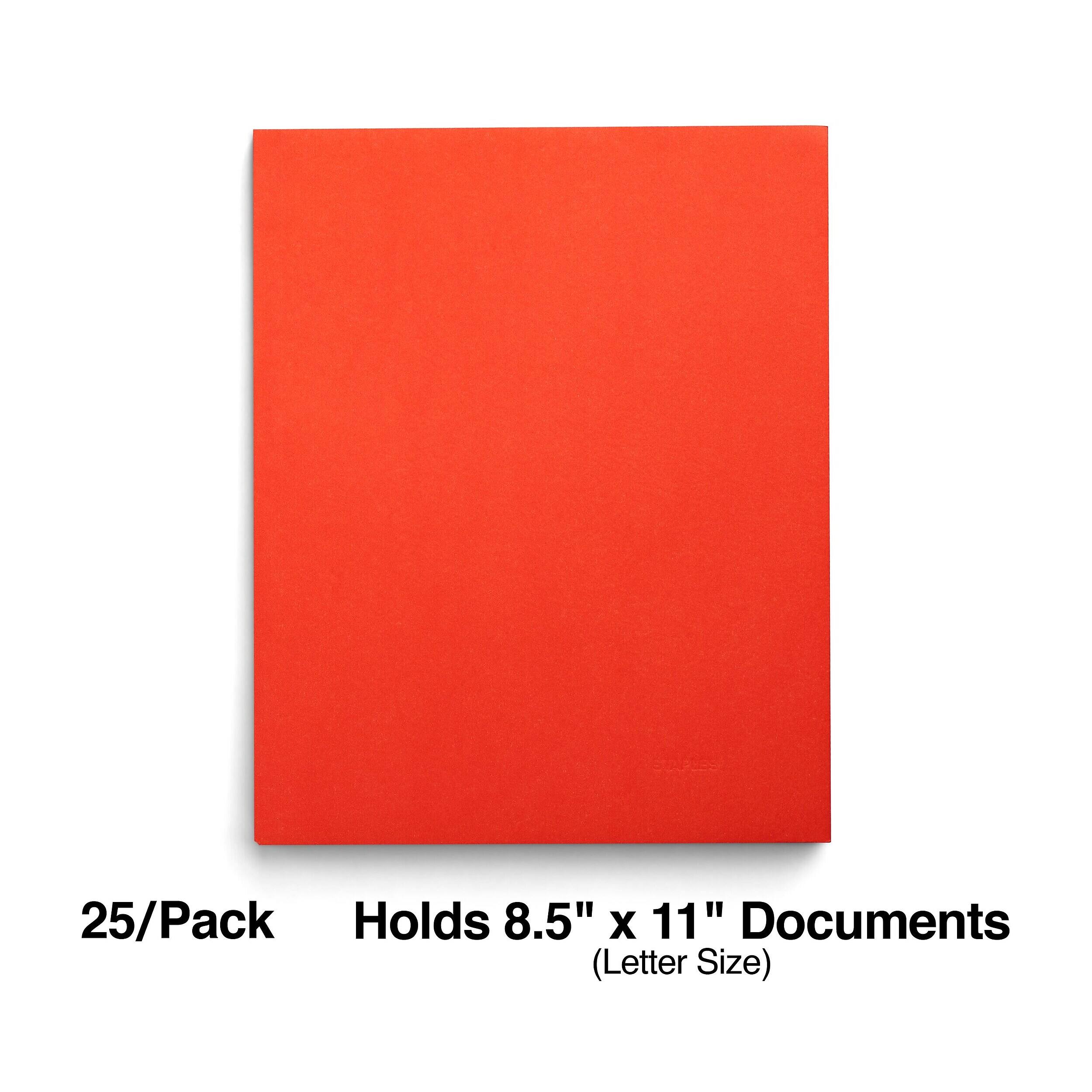 25/Pack Holds 8.5" x 11" Documents (Letter Size)