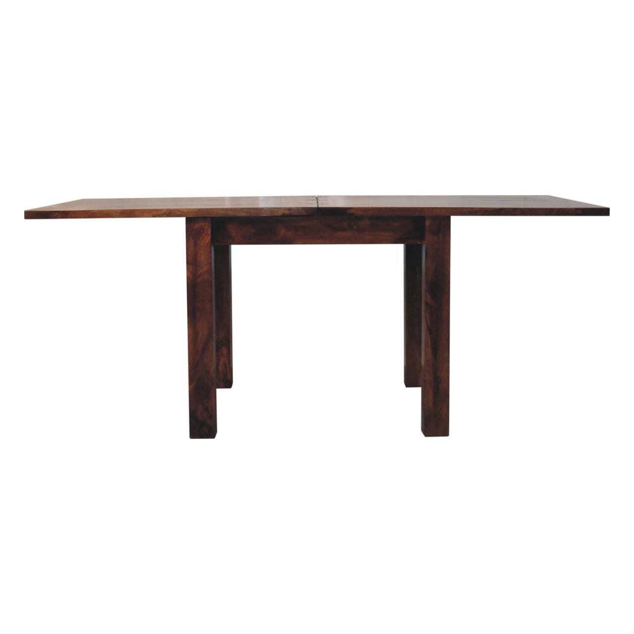 Alt View 6. Artisan Furniture - Artisan Furniture Solid Wood California Walnut Extendable Butterfly Dining Table, Dark Brown - Brown.