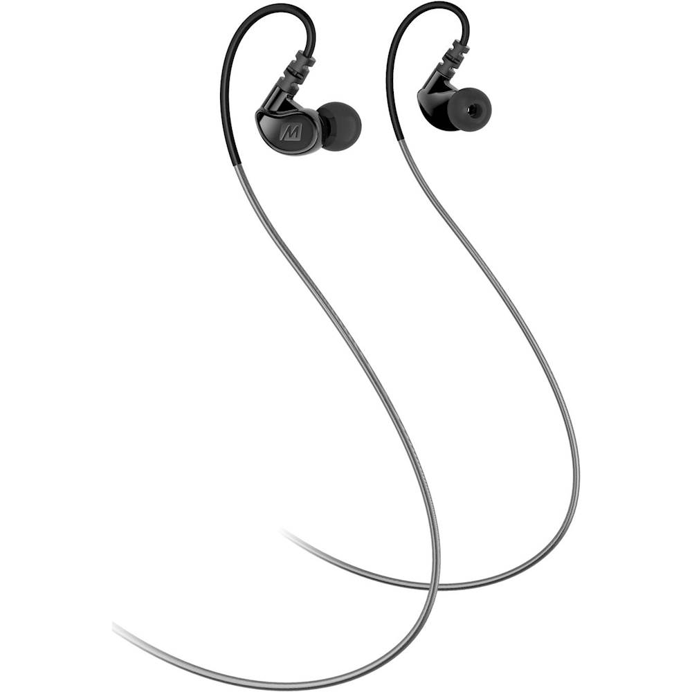 Angle View: MEE audio - M6 Sports Wired In-Ear Headphones - Black
