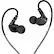 Front. MEE audio - M6 Sports Wired In-Ear Headphones - Black.