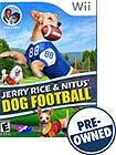 Front Detail. Jerry Rice & Nitus' Dog Football — PRE-OWNED - Nintendo Wii.