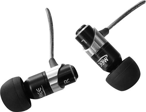Front Standard. MEElectronics - Original M Series M21 Earbud Headphones - Black.