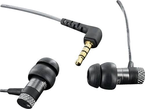 Front Standard. MEElectronics - Original M Series M16 Earbud Headphones - Metallic.