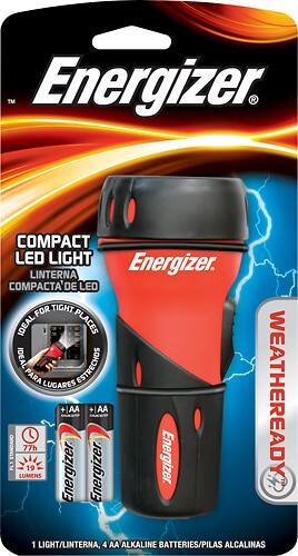 Best Buy Energizer Weatheready Compact LED Light Red Black WRCLD41E