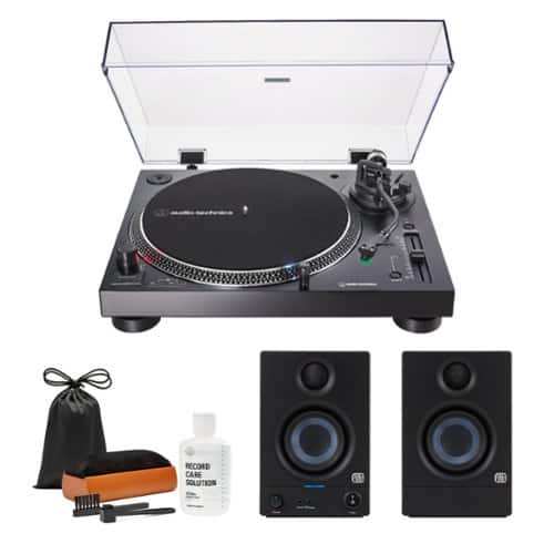 Audio-Technica - AT-LP120X-USB Turnable with 2nd Gen Presonus Monitors Bundle