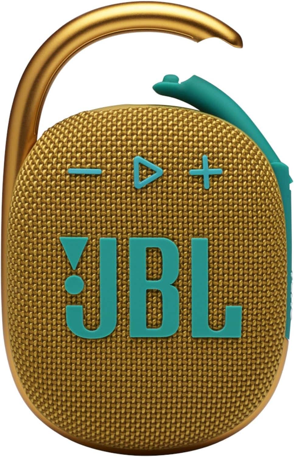 JBL - Clip 4, Yellow Portable Bluetooth 5.1 Speaker - Up to 10 Hours of Play Includes Noise & Echo-Canceling Speakerphone