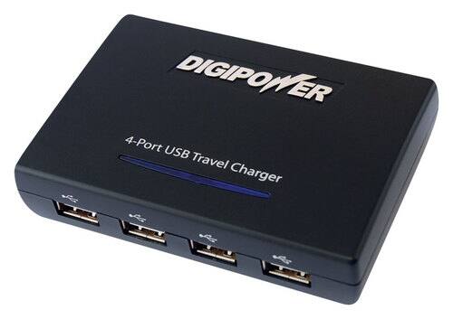 Front Standard. Digipower - 4-Port USB Charger.