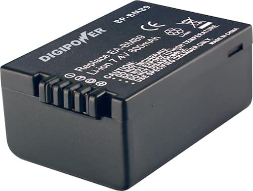 Front. Digipower - Lithium-Ion Battery - Black.