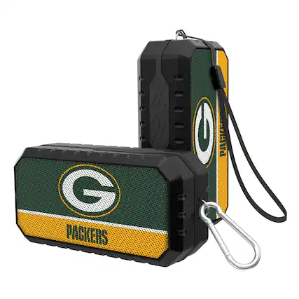Front. Keyscaper - Green Bay Packers End Zone Water Resistant Bluetooth Speaker - Multicolor.