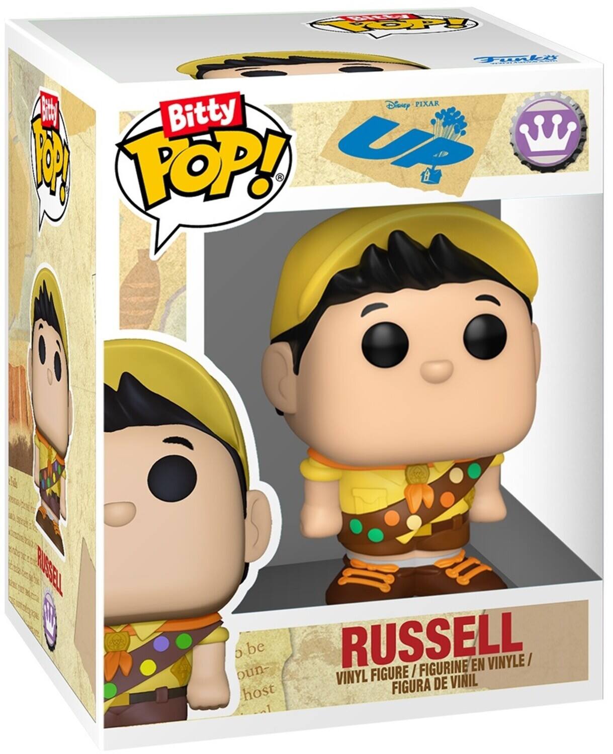 Disney PIXAR B Bitty A POP! UR TESSAN  D be RUSSELL FIGURINE EN VINYLE oun- VINYL FIGURE I FIGURA DE VINIL Cr XO 1C FaLi FH M