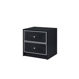 Manhattan Lane - Accent Table with 2 Storage Drawers and Intricate Trimming - Black
