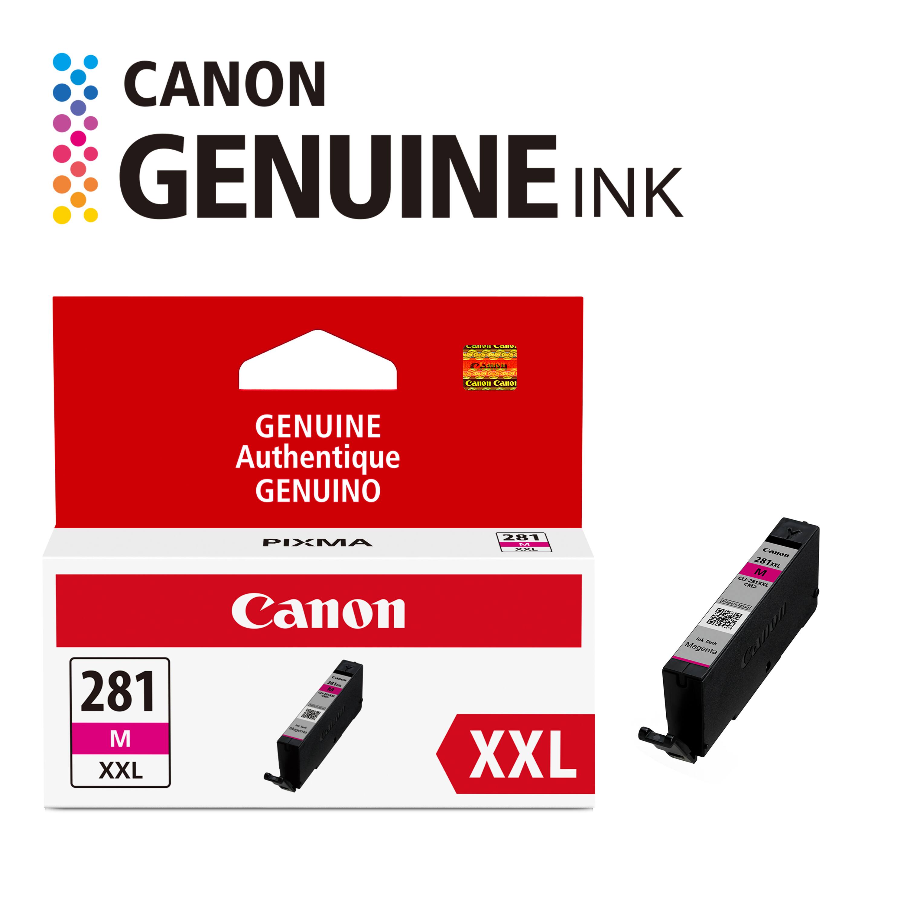 CANON GENUINE INK  
A As Cam GENUINE Authentique GENUINO 281 M XXL 21 PIXMA  
Canon XXL - 287mm M a. TAN AN (a0n Magenta a - - canon