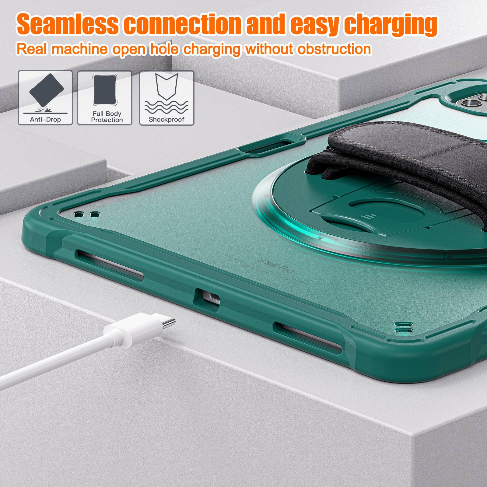 Seamless connection and easy charging  
Real machine open hole charging without obstruction  
Anti-Drop  
Full Body Protection  
Shockproof