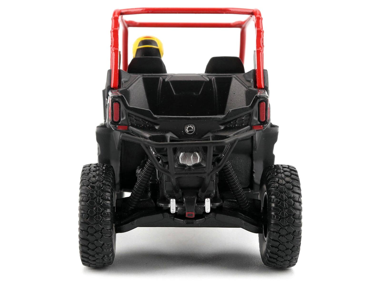 Alt View 4. BRP Models - Can-Am Maverick Sport XRC 1000R Red and Gray with Driver Figure 1/32 Diecast Model by BRP Models.