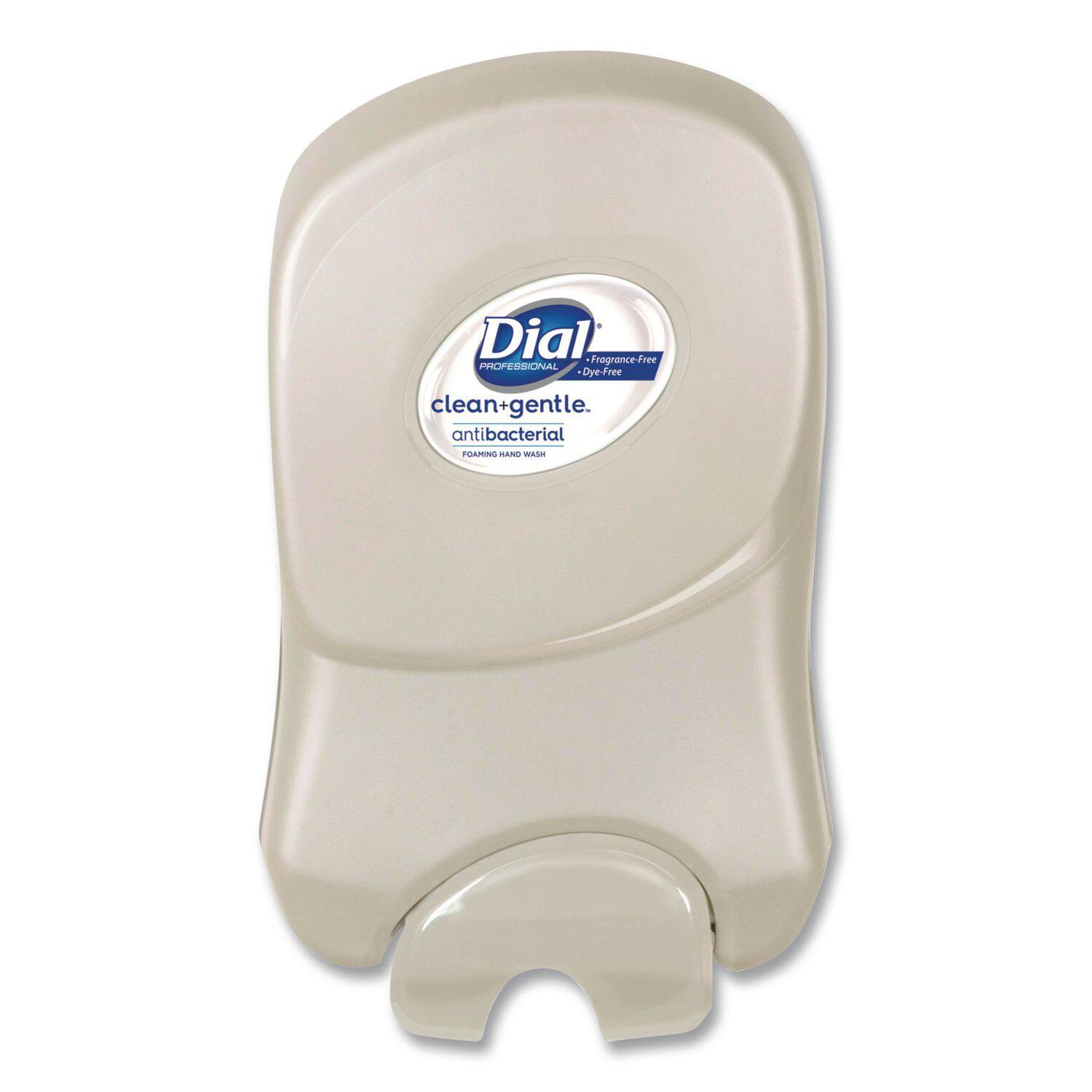 Dial  
PROFESSIONAL  
clean+gentle  
antibacterial  
FOAMING HAND WASH  
Fragrance-Free  
Dye-Free