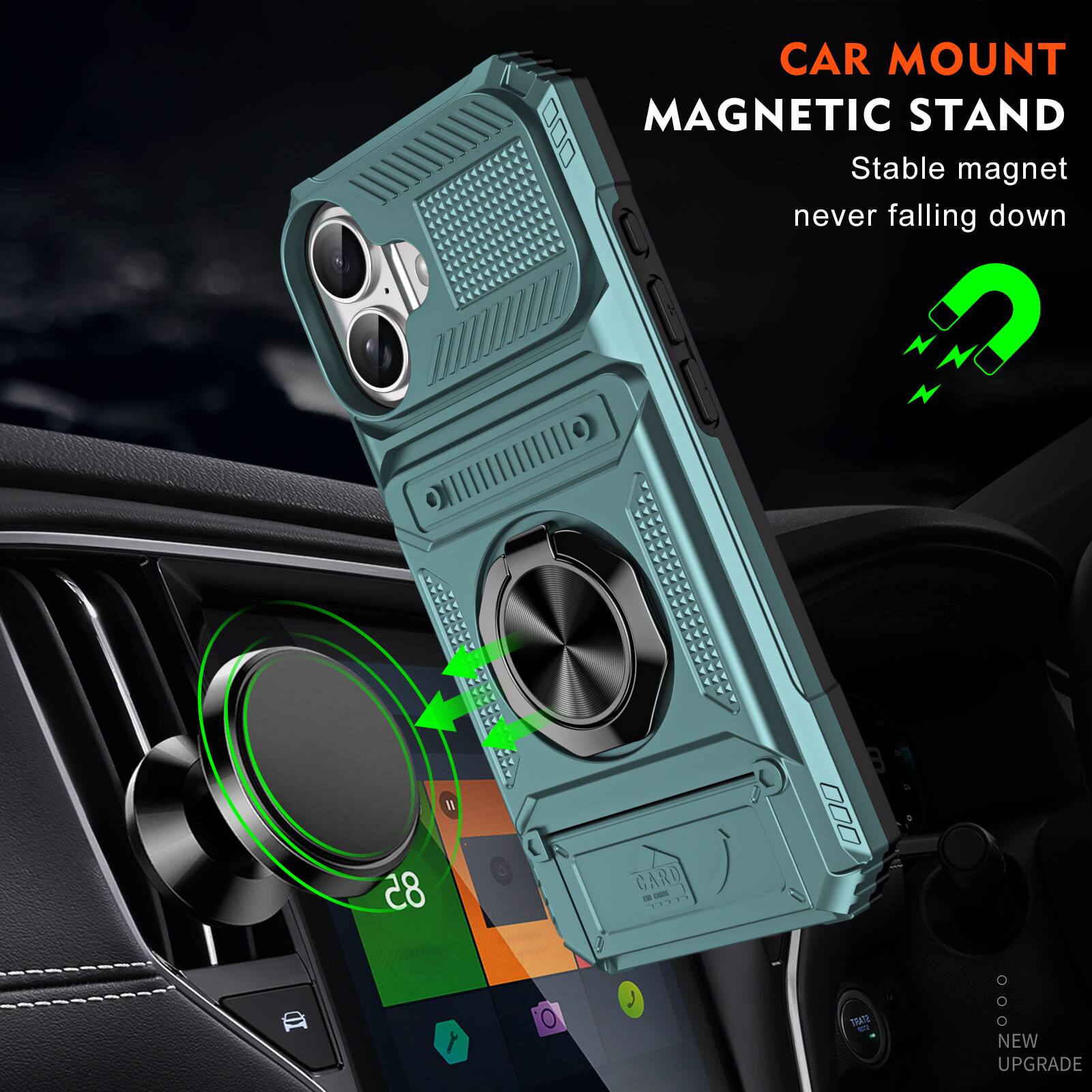 CAR MOUNT MAGNETIC STAND  
Stable magnet never falling down  
GARD  
NEW UPGRADE