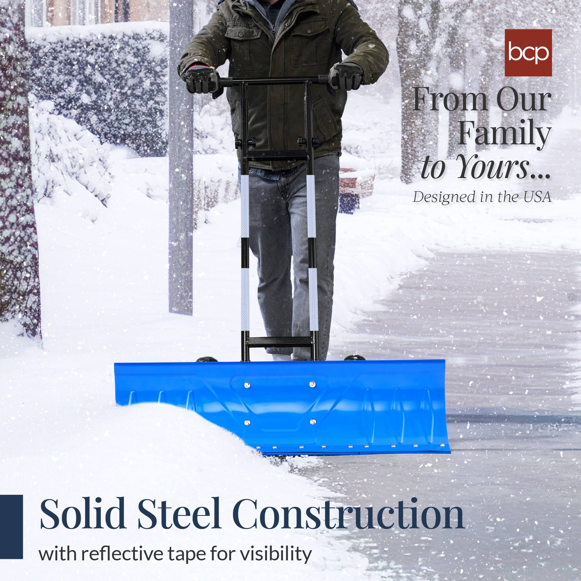 From Our Family to Yours...
Designed in the USA

Solid Steel Construction
with reflective tape for visibility