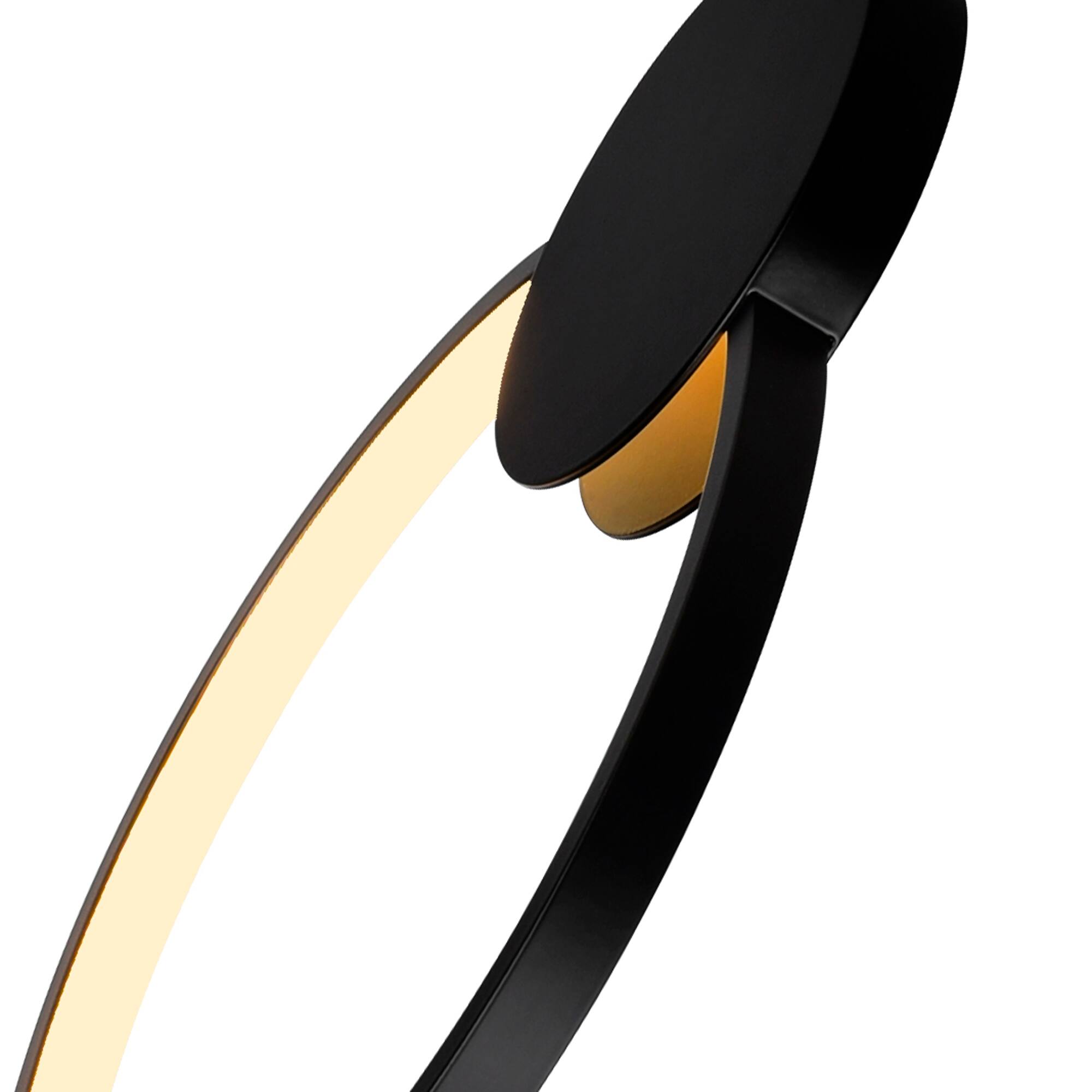 Left. CWI Lighting - Pulley 12 in LED Black Mini Pendant - Black.