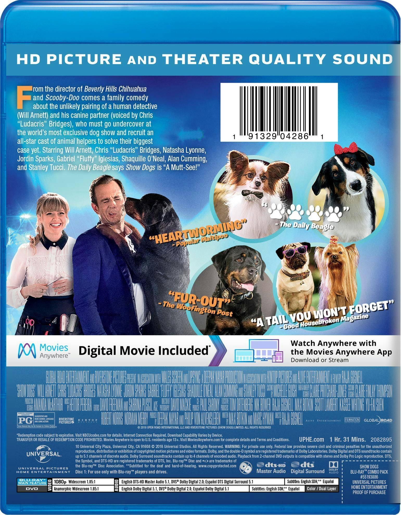 Back. Show Dogs (DVD + Digital) [Blu-ray].