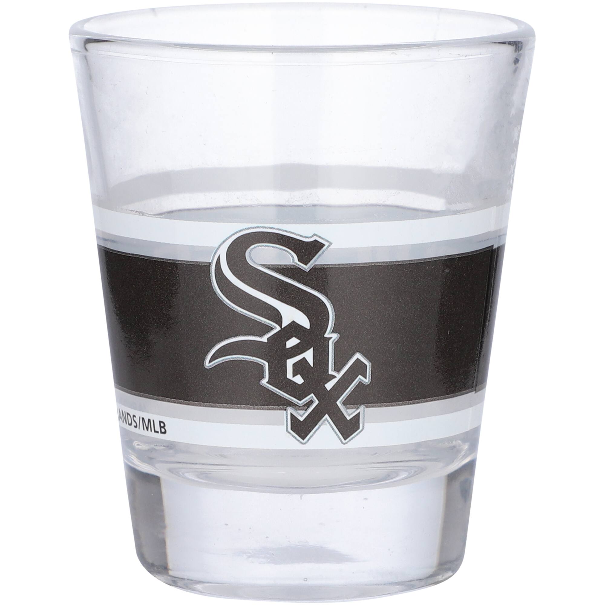 Alt View 1. Logo Brands - Chicago White Sox 2oz. Stripe Shot Glass - Multicolor.