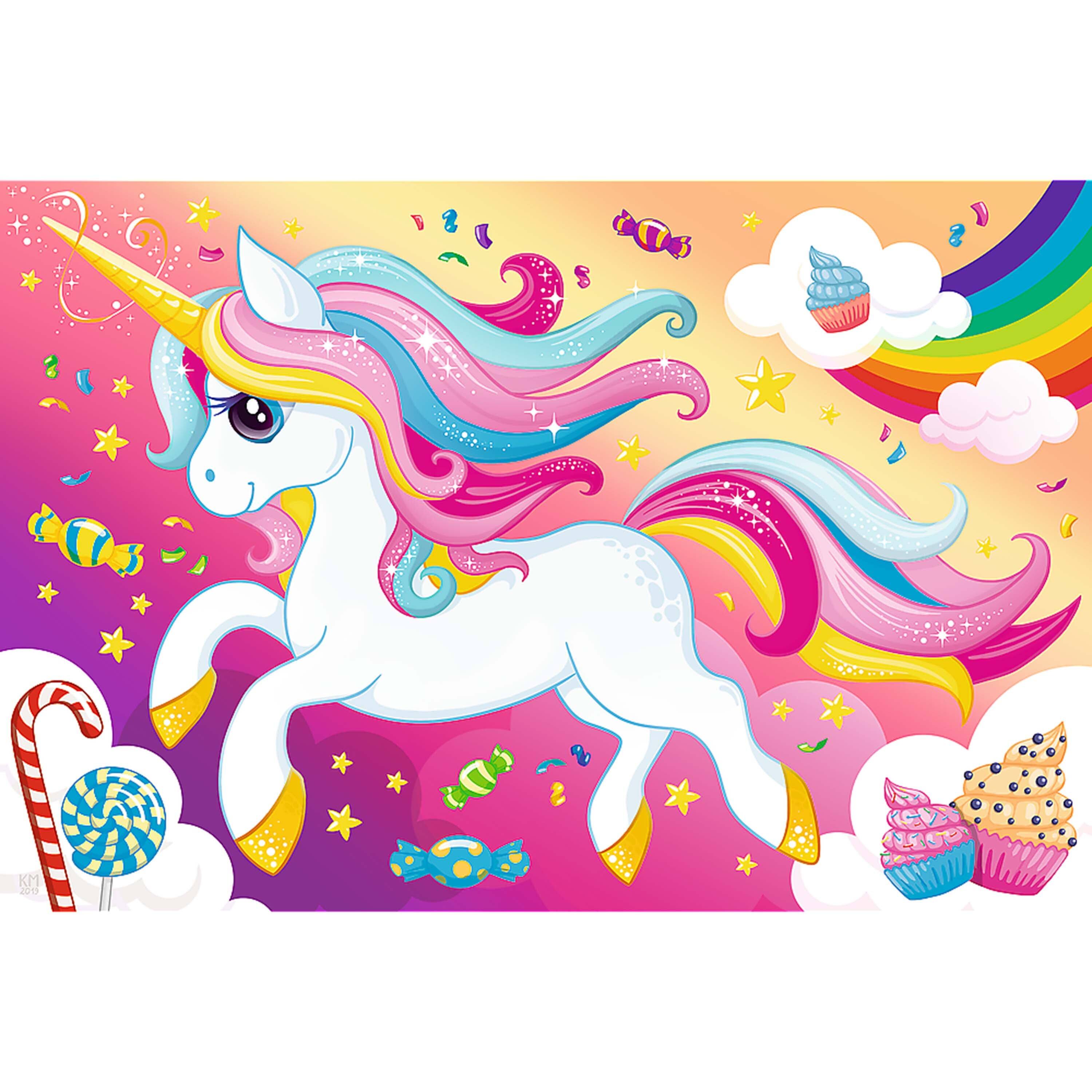 Alt View 1. Trefl - Trefl Red 100 Piece Kids Puzzle - Beautiful Unicorn.