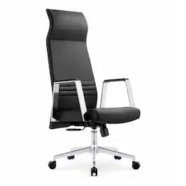 LeisureMod - Adorit Ergonomic Mid Back Mesh Office Chair, Breathable Computer Desk Chair, Swivel & Tilt, Home Office, Task Chair - Black