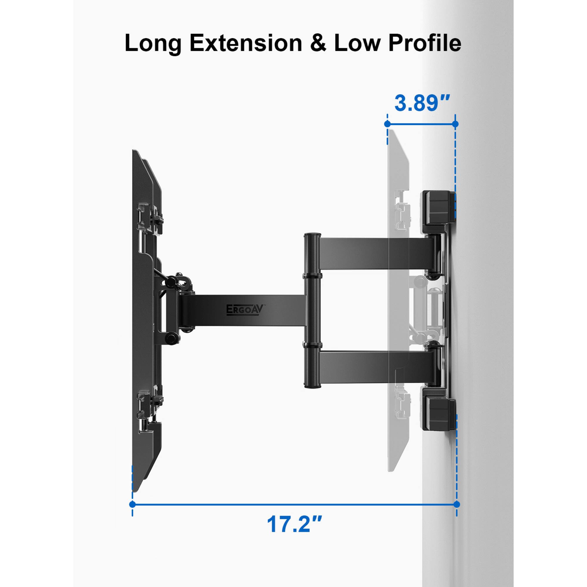 Long Extension & Low Profile, 3.89", 17.2"