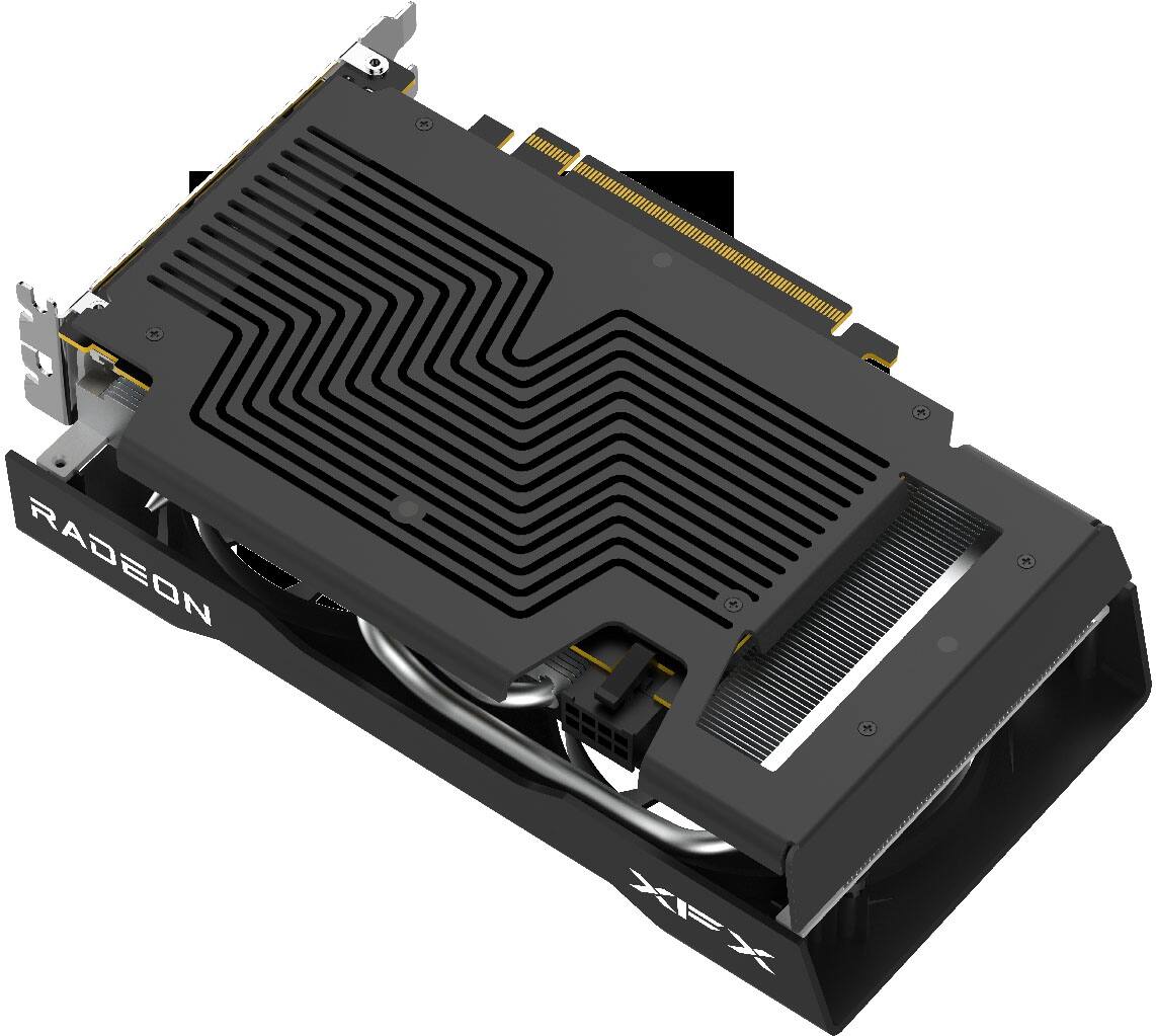 Alt View 1. XFX - Swift AMD Radeon RX 9060 Gaming Edition 8GB GDDR6 PCI Express 5.0 Gaming Graphics Card - Black.