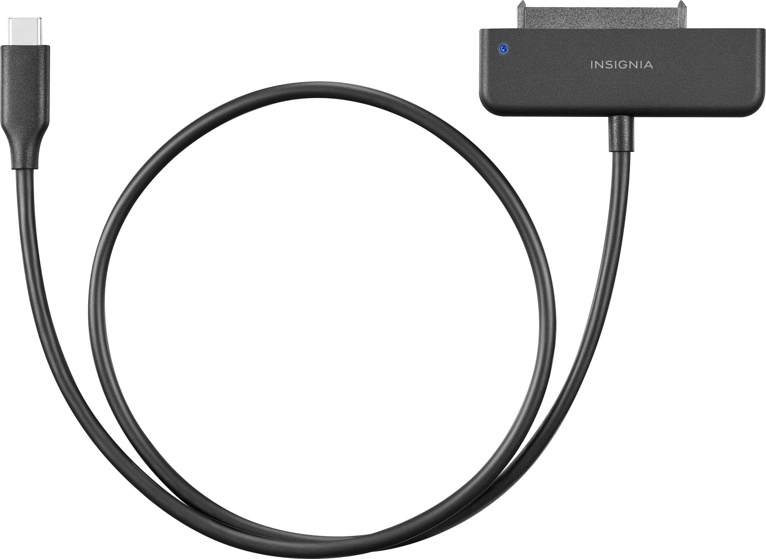 Alt View 16. Insignia™ - SATA to USB-C Adapter for 2.5” SATA Drives - Black.