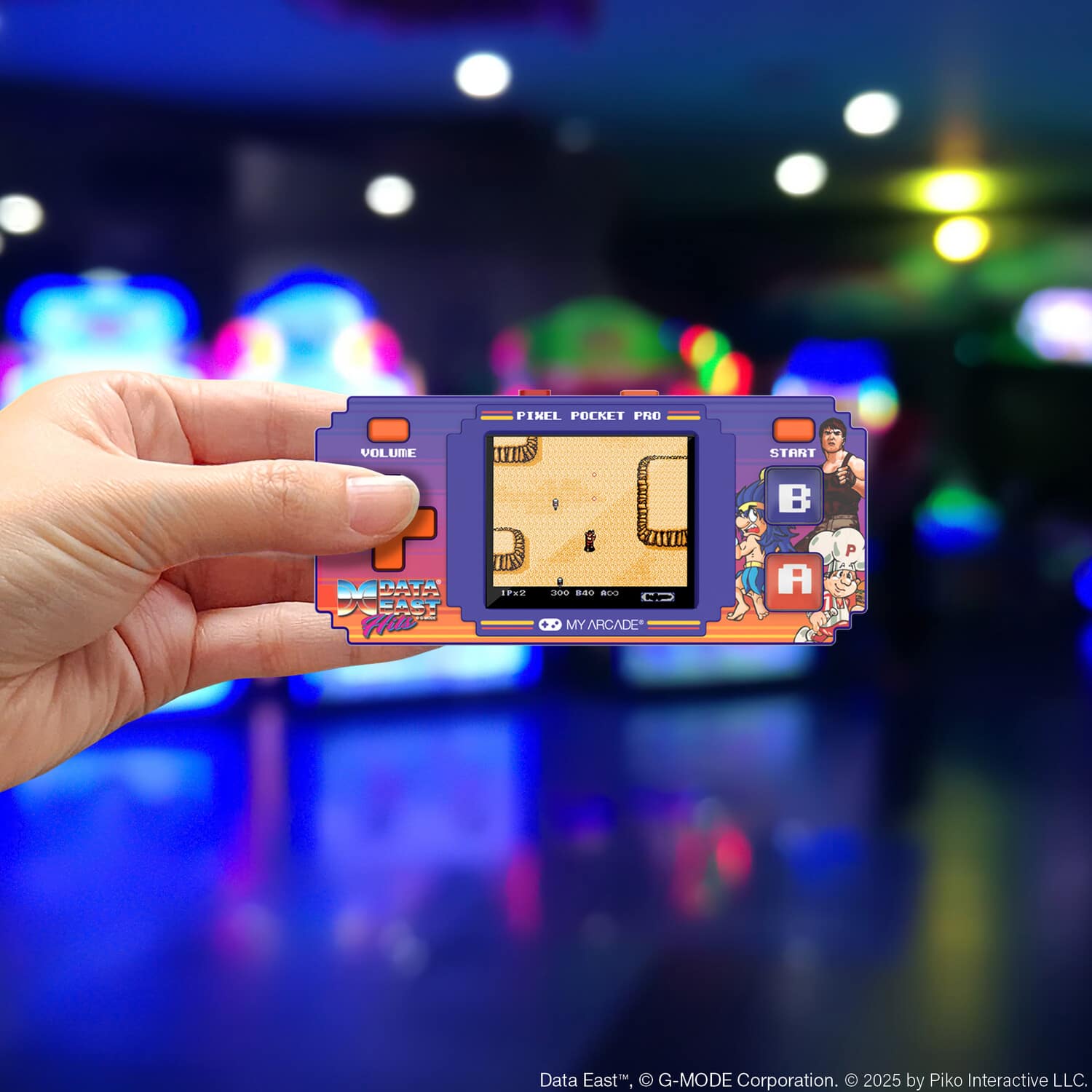 Data East Hits Pixel Pocket Pro Portable Handheld Gaming System