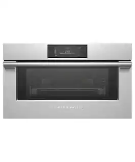 Fisher & Paykel - 30" 1.9 Cu. Ft. Single Combination Steam Oven, 6.8" Touchscreen - Compact - Stainless Steel