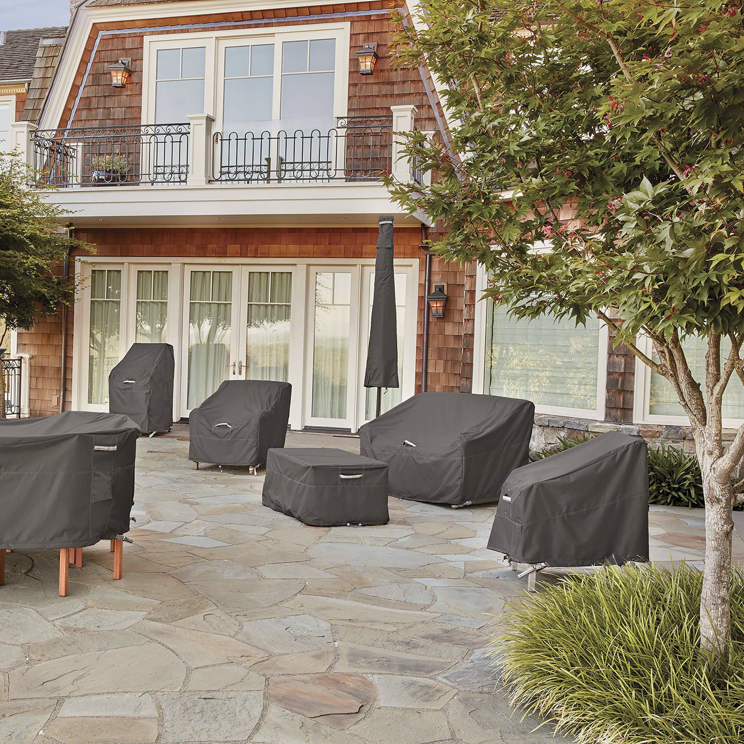 Alt View 5. Fabibe - Ravenna Water-resistant 58 Inch Bbq Grill Cover Dark Taupe p PREMIUM GRILL COVERS Fits barbecue grills 58 inch L x 24... - Dark Taupe/Mushroom/Espresso 70"L x 24"D x 48"H.