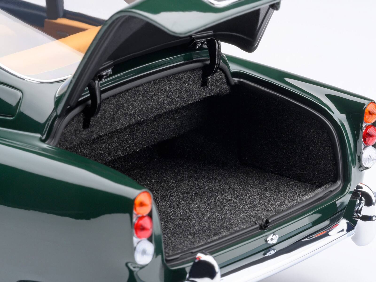 Alt View 7. Autoart - Aston Martin DB5 RHD (Right Hand Drive) British Racing Green 1/18 Model Car by Autoart.