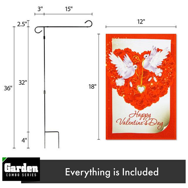 3" 15" 2.5" 12" 36" 32" 18" Valentine's Day 4" Garden COMBO SERIES Everything is Included