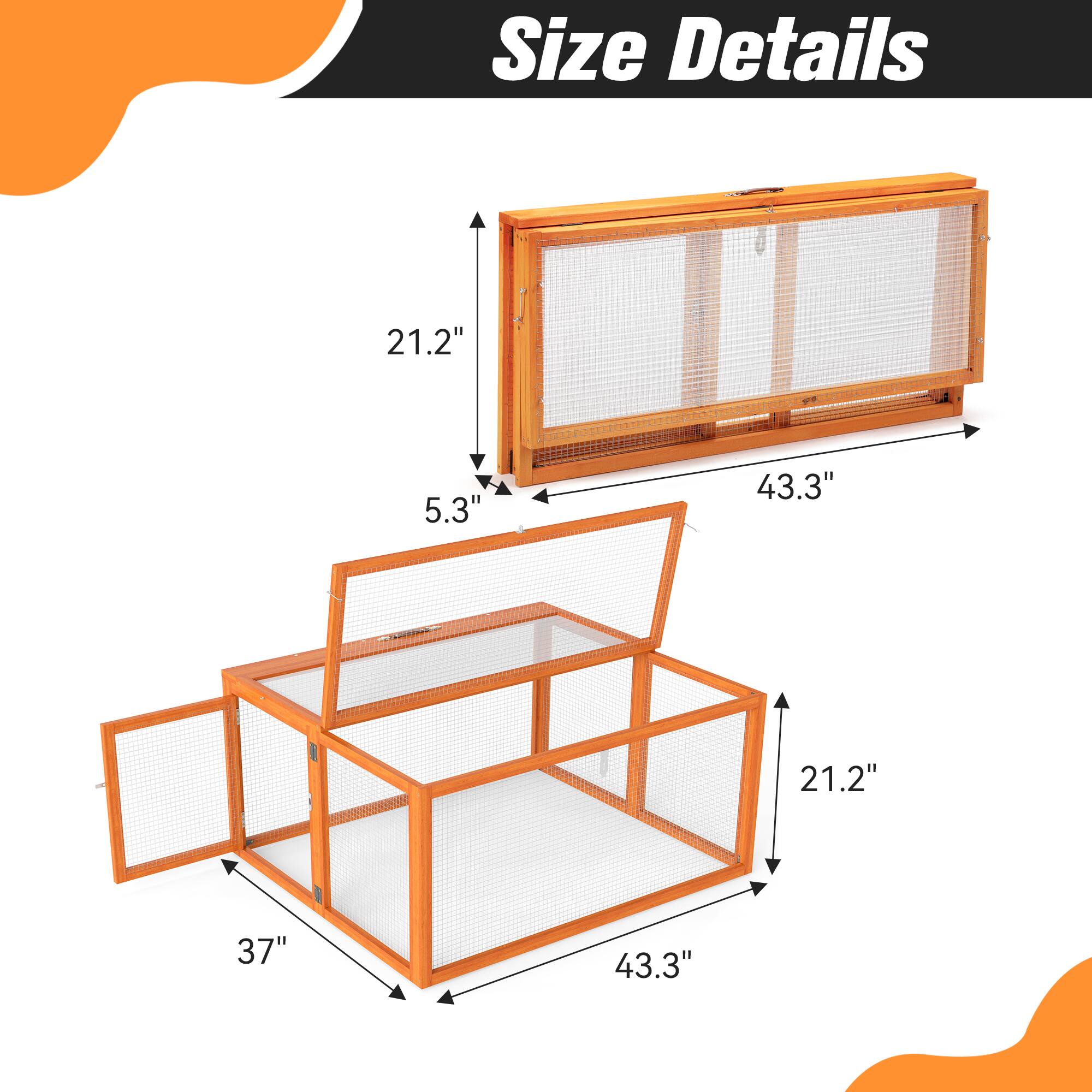 Size Details: 21.2" x 5.3" x 43.3" x 21.2" x 37" x 43.3"