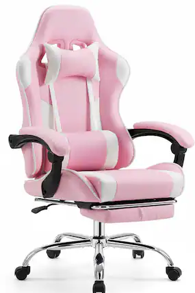 Front. AOITUN - Ergonomic Video Game Desk Chair with Dorms and Offices, Supports Quality and Value - White.