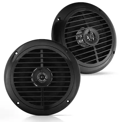 Front. Pyle - Pyle 6.5 Inch Dual Marine Speakers - 2 Way - None.